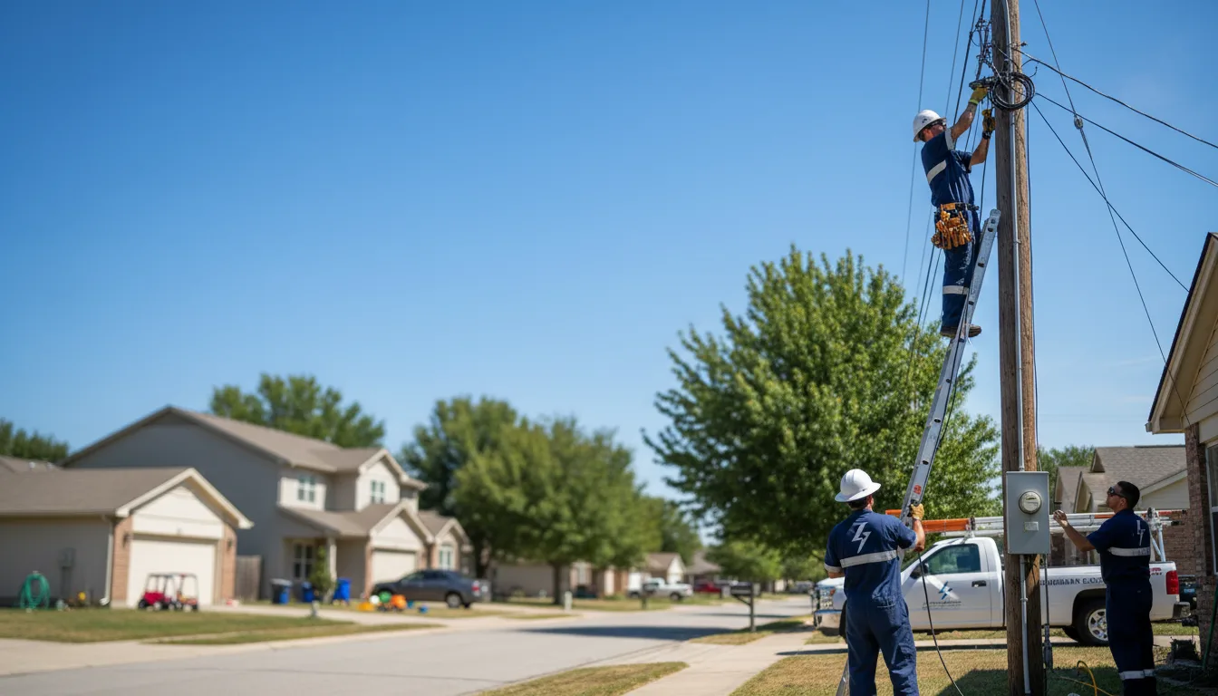 Residential electrician providing installation services in Cotter, AR